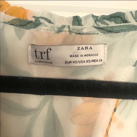 NWOT - Zara Cropped Blouse - Picture 4 of 4